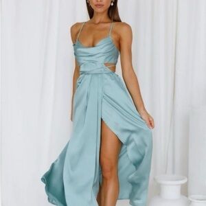 Hello Molly Teal Dress